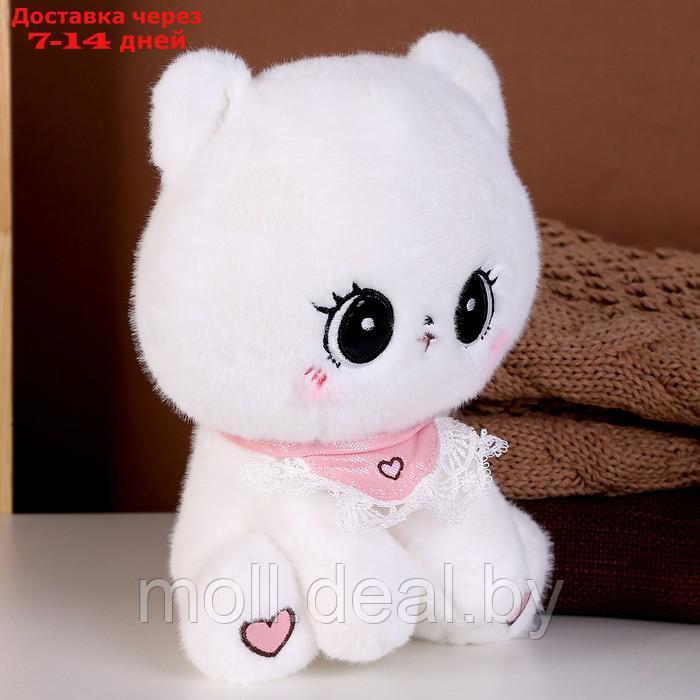 Мягкая игрушка "Котик", 23 см, цвет белый - фото 2 - id-p216656325