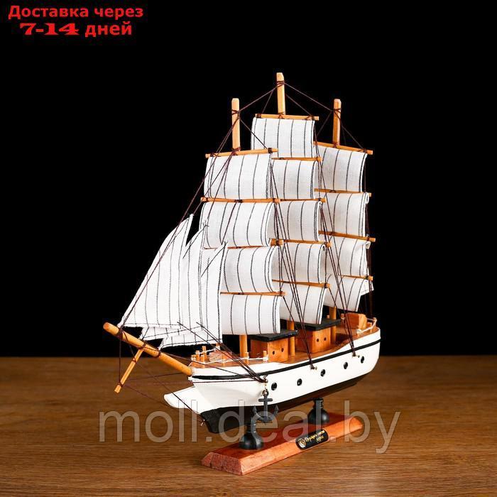 Корабль сувенирный средний "Мортан", борта белые, 33х31х5 см - фото 3 - id-p216651238