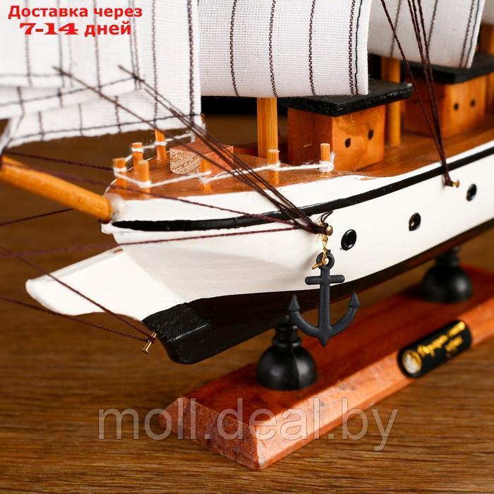 Корабль сувенирный средний "Мортан", борта белые, 33х31х5 см - фото 4 - id-p216651238