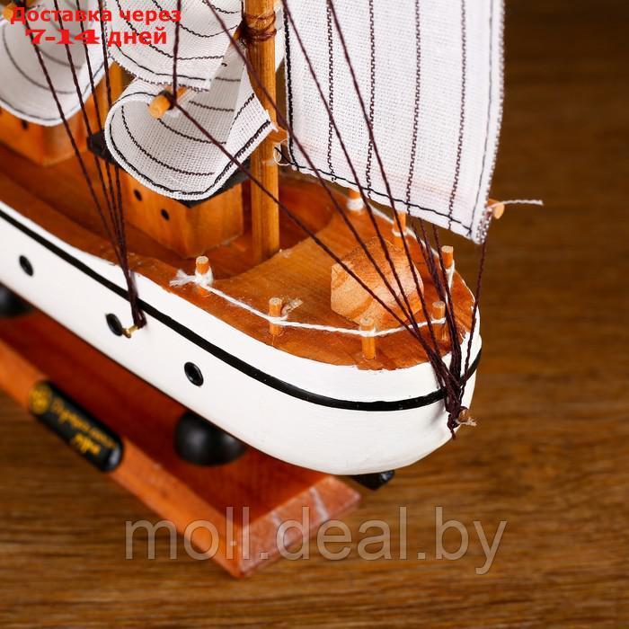 Корабль сувенирный средний "Мортан", борта белые, 33х31х5 см - фото 5 - id-p216651238