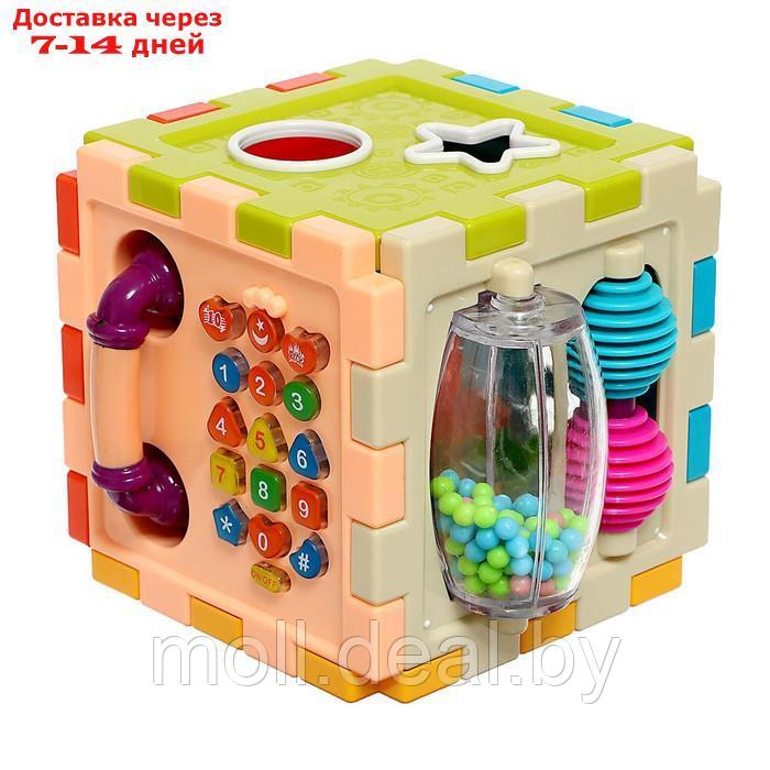 Сортер куб "Телефончик", 8 фигур, световые и звуковые эффекты - фото 2 - id-p216656330