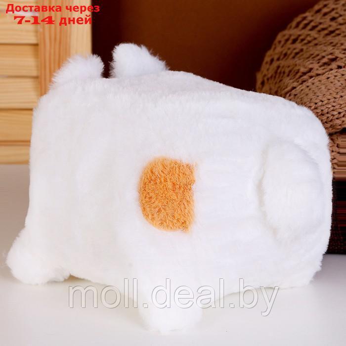 Мягкая игрушка "Котик-кубик", 18 см, цвет белый - фото 3 - id-p216656335