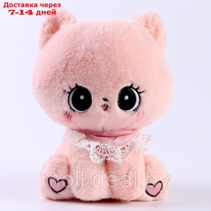 Мягкая игрушка "Котик", 23 см, цвет розовый - фото 4 - id-p216656336