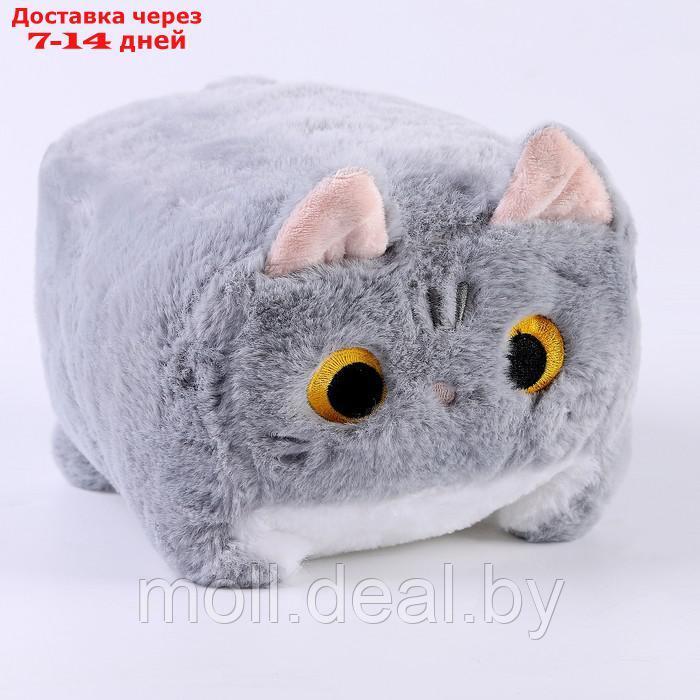 Мягкая игрушка "Котик-кубик", 18 см, цвет серый - фото 4 - id-p216656366