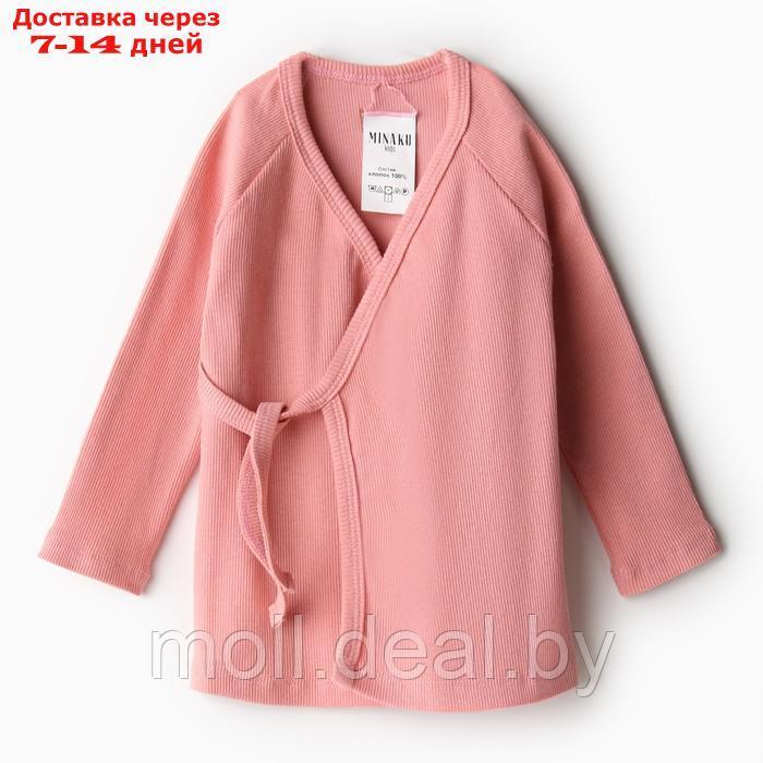 Комплект детский (кофта и штаны) MINAKU, цвет пыльно-розовый, рост 104 см - фото 6 - id-p216655481