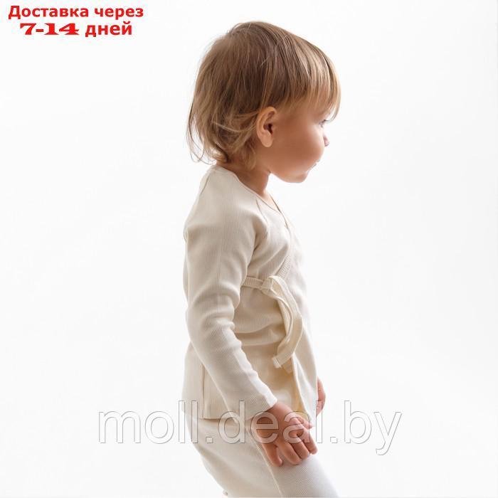 Комплект детский (кофта и штаны) MINAKU, цвет молочный, рост 80-86 см - фото 4 - id-p216655493