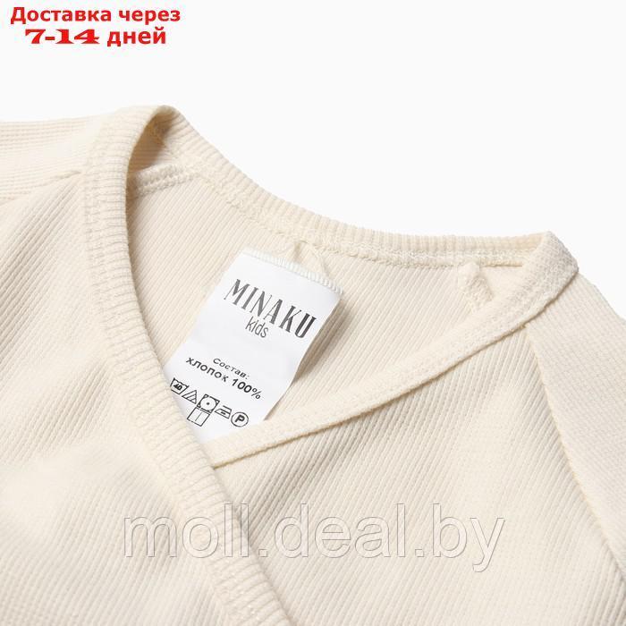 Комплект детский (кофта и штаны) MINAKU, цвет молочный, рост 80-86 см - фото 7 - id-p216655493