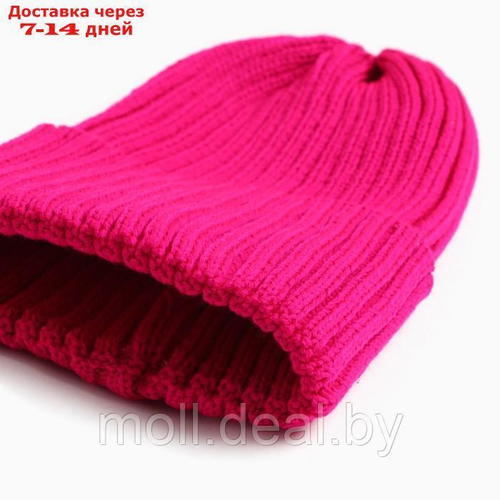 Комплект для девочки (шапка, снуд), цвет фуксия, размер 50-54 - фото 2 - id-p216655507