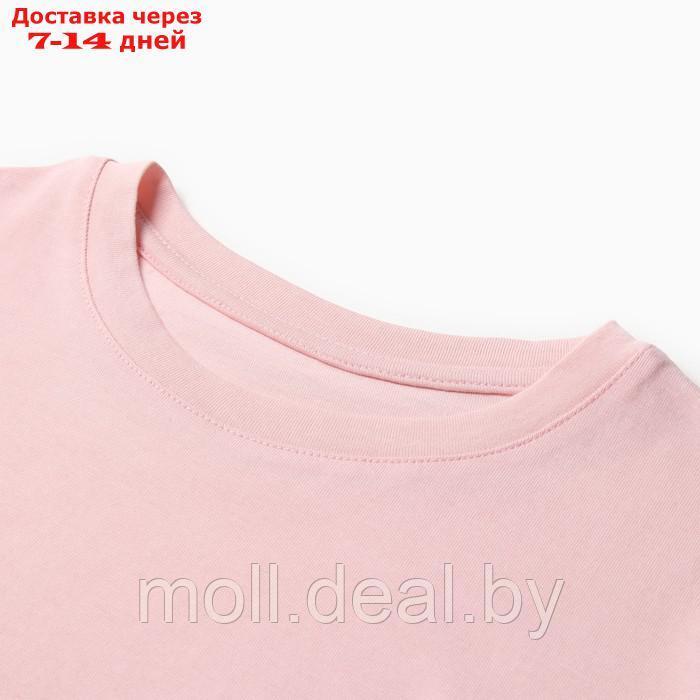 Пижама для девочки (футболка и шорты) MINAKU, цвет розовый, рост 98 см - фото 4 - id-p216655517