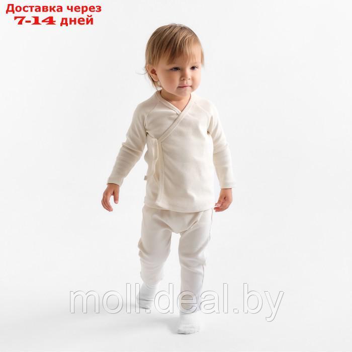 Комплект детский (кофта и штаны) MINAKU, цвет молочный, рост 74-80 см - фото 3 - id-p216655528