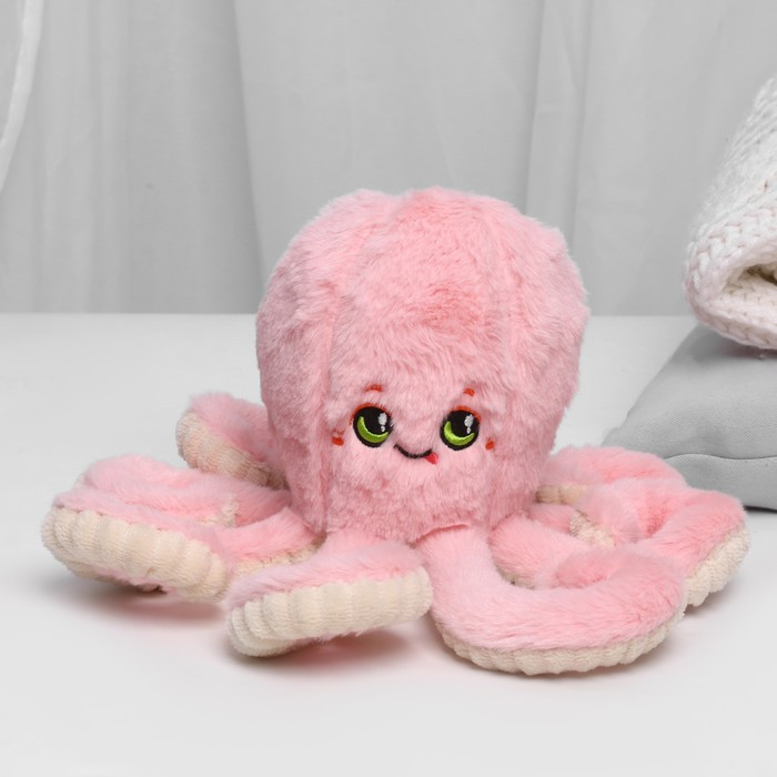 Мягкая игрушка «Осьминог», цвет розовый - фото 2 - id-p199290208
