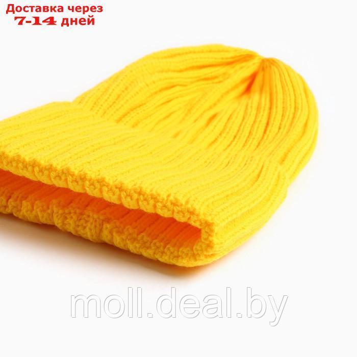 Комплект для девочки (шапка, снуд), цвет горчица, размер 50-54 - фото 2 - id-p216655536