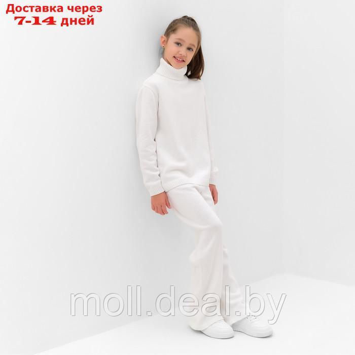 Костюм вязаный детский (Свитер и брюки) MINAKU, цвет молочный, рост 116 см - фото 3 - id-p216655548