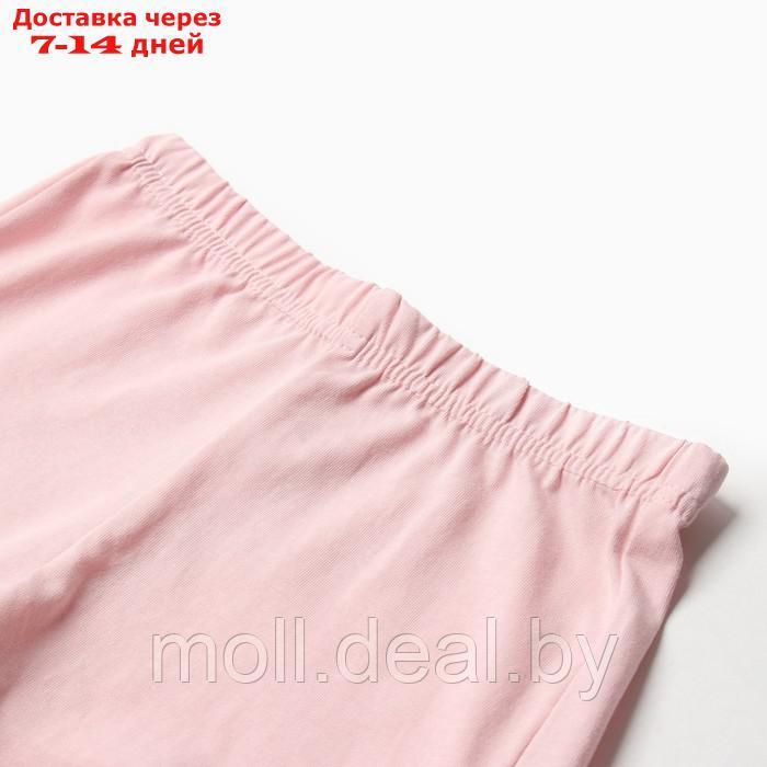 Пижама для девочки (футболка и шорты) MINAKU, цвет розовый, рост 104 см - фото 2 - id-p216655576