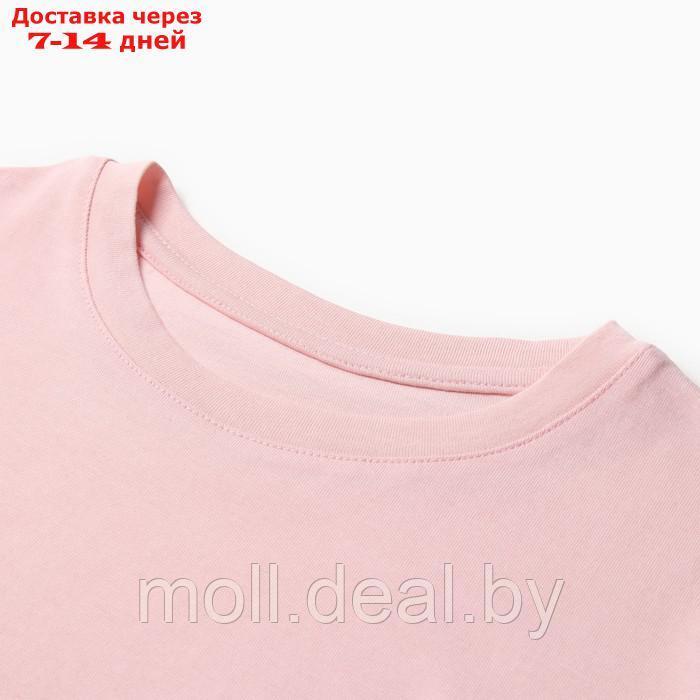 Пижама для девочки (футболка и шорты) MINAKU, цвет розовый, рост 104 см - фото 7 - id-p216655576
