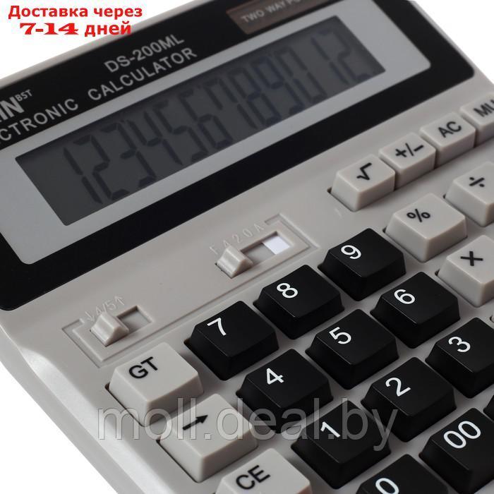 Калькулятор настольный 12-разрядный DS-200ML, двойное питание - фото 3 - id-p216654665