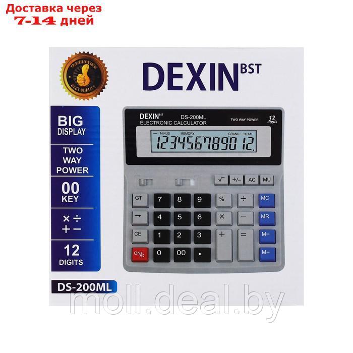 Калькулятор настольный 12-разрядный DS-200ML, двойное питание - фото 6 - id-p216654665