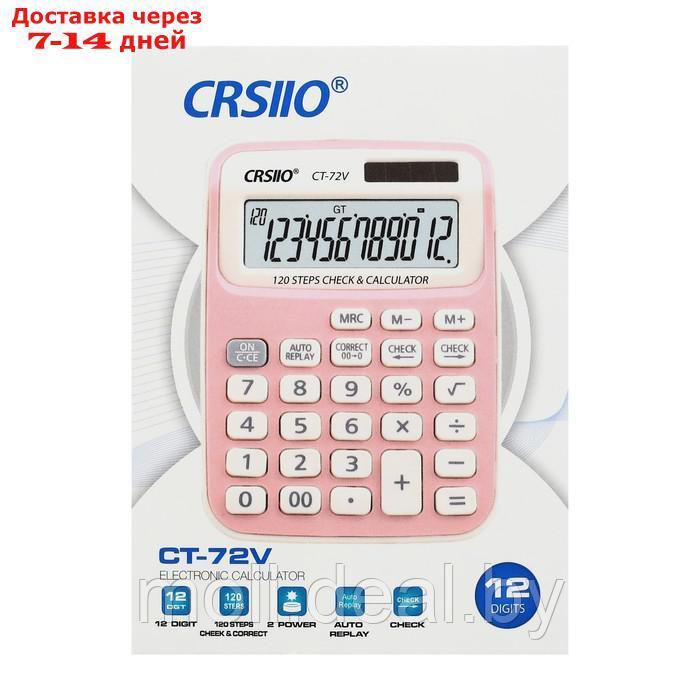 Калькулятор настольный 12-разрядный CT-72V, двойное питание - фото 5 - id-p216654683