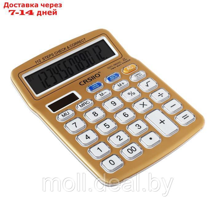 Калькулятор настольный 12-разрядный SDC-3822C, двойное питание, МИКС - фото 2 - id-p216654726