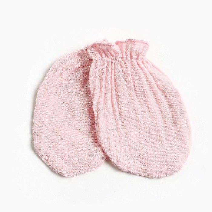 Комплект для новорождённых (распашенка, ползунки, рукавички), цвет розовый, рост 62 см - фото 3 - id-p216664585