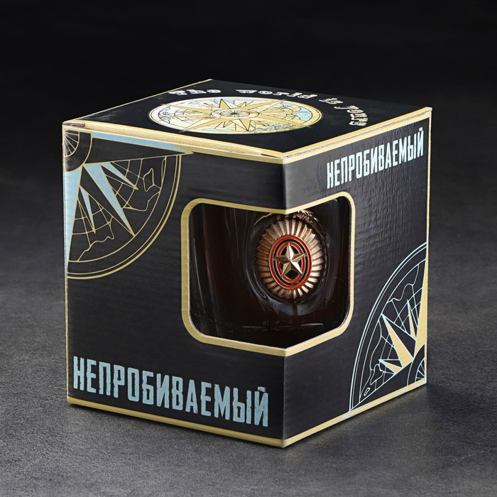 Кружка "Непробиваемая", кокарда, для пива , 500 мл - фото 6 - id-p205927644