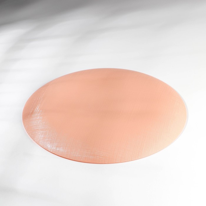 Тарелка «Айвори», стеклянная, d=28 см, цвет коралловый - фото 3 - id-p216707817