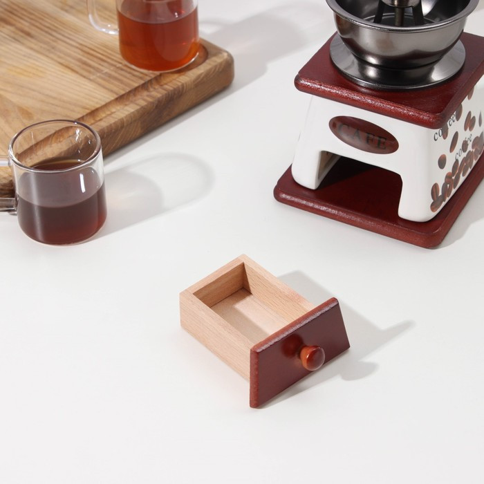 Кофемолка ручная «Кофейные зёрна», 10×10×18 см, керамический корпус - фото 4 - id-p203574964