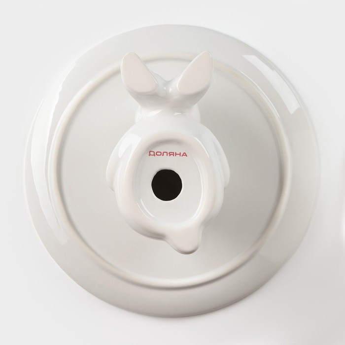 Подставка керамическая для торта Доляна «Кролл», 25×10 см, цвет белый - фото 4 - id-p177022727