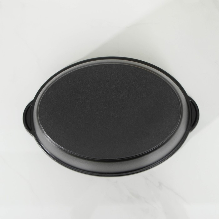 Утятница «Традиция», 4 л, алюминиевая крышка, антипригарное покрытие, цвет чёрный - фото 3 - id-p216686508