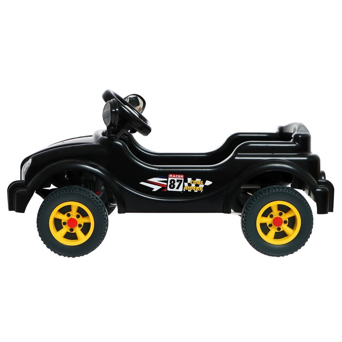 Машина-каталка педальная Cool Riders, с клаксоном, цвет чёрный - фото 4 - id-p211524158