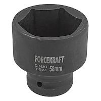 Головка ударная 1", 58мм (6гр.) FORCEKRAFT FK-4858058