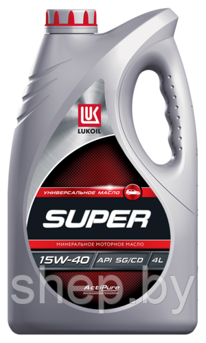 Моторное масло Лукойл Супер 15W40 SG/CD 4L