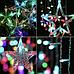 Гирлянда штора звезды на окно занавес новогодняя на стену интерьерная светодиодная цветная LED электрогирлянда, фото 5