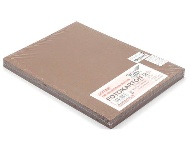 Картон цветной двусторонний А4 Fotokarton Folia 210*297 мм, 300 г/м2, шоколадно-коричневый