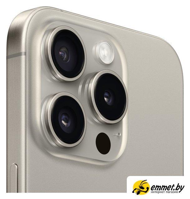 Смартфон Apple iPhone 15 Pro 128GB (природный титан) - фото 4 - id-p216718318