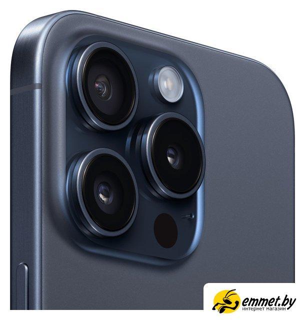 Смартфон Apple iPhone 15 Pro 128GB (синий титан) - фото 4 - id-p216718319