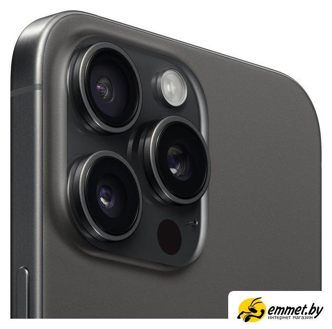 Смартфон Apple iPhone 15 Pro Max 256GB (черный титан) - фото 4 - id-p216718322