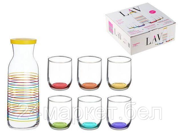 Набор (1 кувшин 1,2 л + 6 стаканов 0,315л ), RAINBOWS LAV, фото 2