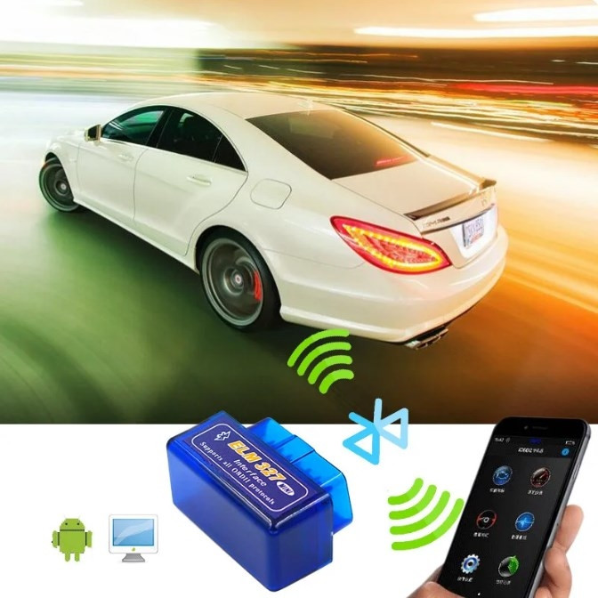 Адаптер ELM327 Bluetooth OBD II (Версия 2.1). Новая улучшенная версия Картонная коробка - фото 4 - id-p216374434