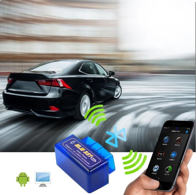 Адаптер ELM327 Bluetooth OBD II (Версия 2.1). Новая улучшенная версия Картонная коробка - фото 6 - id-p216374434