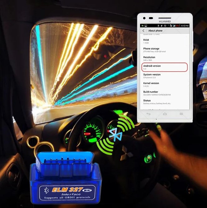 Адаптер ELM327 Bluetooth OBD II (Версия 2.1). Новая улучшенная версия Картонная коробка - фото 5 - id-p145111326