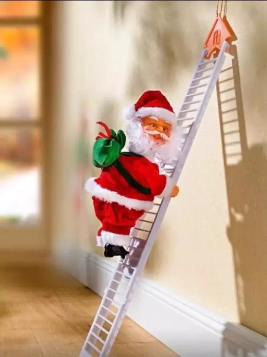 Музыкальный Дед Мороз на лестнице - фото 2 - id-p216719699