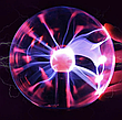 Плазменный шар Plasma light декоративная лампа Тесла, 8 см. / Магический ночник с молниями, фото 4