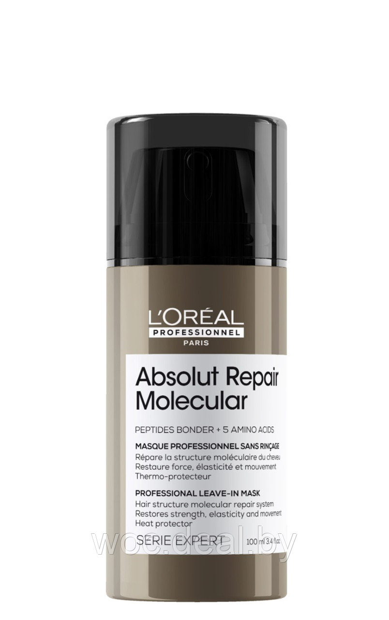 L'Oreal Professionnel Термозащитная маска для поврежденных волос Absolut Repair Molecular Serie Expert, 100 мл - фото 1 - id-p216719908