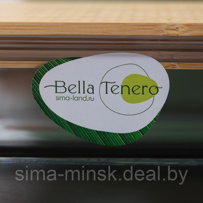 Контейнер из жаропрочного стекла с бамбуковой крышкой BellaTenero «Эко», 640 мл - фото 6 - id-p211524213