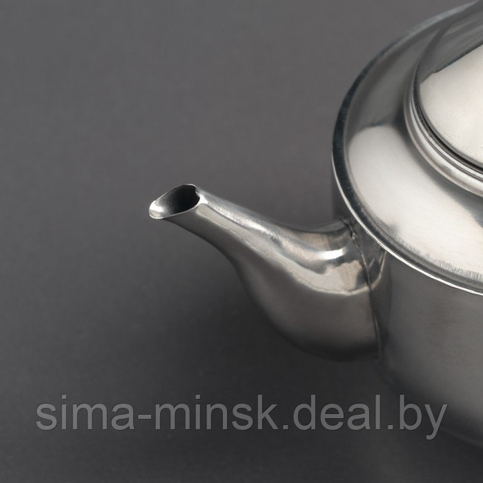 Чайник из нержавеющей стали «Альваро», 500 мл, металлическое сито, фиксированная ручка - фото 3 - id-p216675196