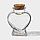 Набор стеклянных баночек для сыпучих продуктов с пробковой крышкой Доляна «Парфе. Сердце», 85 мл, 6,8×7,5 см,, фото 3