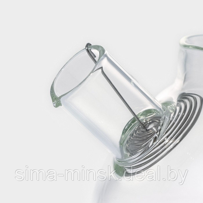 Чайник стеклянный заварочный с бамбуковой крышкой и металлическим фильтром BellaTenero «Эко», 600 мл, 18×12×10 - фото 4 - id-p216669812