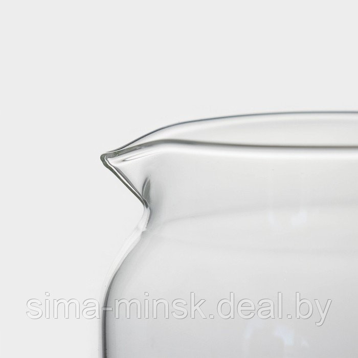 Чайник стеклянный заварочный с бамбуковой крышкой BellaTenero «Эко», 400 мл, 13,5×10×10,5 см - фото 3 - id-p216669814