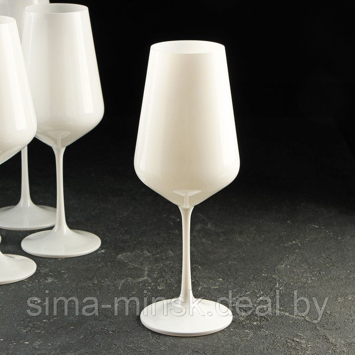 Набор бокалов для вина «Сандра», 450 мл, 6 шт, цвет белый - фото 2 - id-p216676355